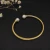 David Yurman 3mm Gold Cable Pearl Bracelet