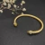 David Yurman 5mm Gold Diamond Yellow Diamond Bangle Bracelet