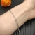 David Yurman 4mm Sterling Silver Single Stone Pink Diamond Bracelet
