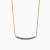 David Yurman 1.7mm Pavé Bar Blue Diamond Necklace