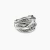 David Yurman Silver Double Cylinder Cross Ring
