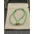 David Yurman Green Double Ring Gold Nylon Cord Bracelet