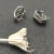 David Yurman Gold and Silver Multi-Strand Crossover Ear Cuff Earrings