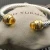 David Yurman 7mm Gold Yellow Diamond Head Gemstone Bracelet, Fits Wrist Sizes 16–20cm