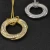 David Yurman 30mm Gold Tone Round Pavé-Crystal Necklace