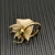 David Yurman Gold 2.8mm Petite Cable Green Pavé Diamond Ring