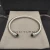 David Yurman 5mm Gemstone Deep Green Diamond Station Cuff Bracelet