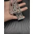 David Yurman Silver-Tone 29mm Multi-Row Chain Bracelet