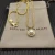 David Yurman 11mm Gold Round Pearl Pendant Necklace