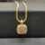 David Yurman 14mm Gold Four-Prong Pavé Diamond Necklace, 2mm Chain, 45+5cm Adjustable Length