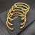 David Yurman 6mm Gold Lapis Lazuli Cable Cuff Bracelet