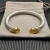 David Yurman 7mm Gold-Tone End Caps Sterling Silver Cable Cuff Bracelet Yellow Diamonds