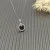 David Yurman Sterling Silver 17.8mm Round Pavé Black Onyx Necklace