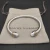 David Yurman Gold and Silver 5mm Pearl Cuff Bracelet