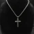 David Yurman Chevron Cross Black Diamond Necklace