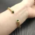 David Yurman 4mm Gold Deep Green Diamond Bangle Bracelet