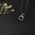 David Yurman 7mm Cushion-Cut Center Stone Necklace Black Diamond