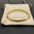 David Yurman 8mm Gold Pavé Green Diamond Renaissance Band Bracelet