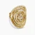 David Yurman 30mm Gold Stax Statement Ring