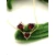 David Yurman 8mm Ruby Heart Diamond Pendant Necklace