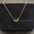 David Yurman Gold 16.2mm Small Link Pendant Necklace