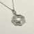 David Yurman Silver 38mm Serrated Stack Necklace
