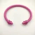 David Yurman 5mm Rose Red Colorful Enamel Cuff Bracelet, Fits Wrist Size 16cm - 20cm