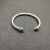 David Yurman 5mm Silver Colorful Enamel Cuff Bracelet, Fits Wrist Size 16cm - 20cm