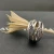 David Yurman Silver Double Cylinder Cross Ring