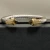 David Yurman 7mm Gold-Tone End Caps Sterling Silver Cable Cuff Bracelet Brown Diamonds