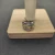 David Yurman Gold and Silver Double Cylinder Cross Ring