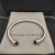 David Yurman 5mm Gemstone Black Diamond Station Cuff Bracelet