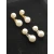 David Yurman Silver 8mm and 10mm Double Pearl Drop Earrings
