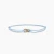 David Yurman Light Blue Double Ring Nylon Cord Bracelet