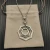 David Yurman Silver 38mm Serrated Stack Necklace