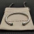 David Yurman 6mm Sterling Silver Malachite Cable Cuff Bracelet