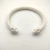 David Yurman 7mm White Colorful Enamel Cuff Bracelet, Fits Wrist Size 16cm - 20cm