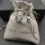 David Yurman 7mm Cable Twist Square White Diamond Pendant Necklace, 1.5mm Chain, Length 45cm + 5cm