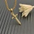 David Yurman Gold Petal Dagger Necklace