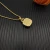 David Yurman Gold 14mm Square Purple Diamond Necklace