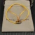 David Yurman Yellow Double Ring Nylon Cord Bracelet
