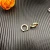 David Yurman Gold White Diamond Renaissance Cable Earrings