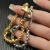 David Yurman Gold 5mm Box Chain Cross Bracelet