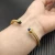 David Yurman 4mm Gold Deep Blue Sapphire Diamond Bangle Bracelet