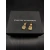 David Yurman Gold Yellow Pavé Square Cable Drop Earrings