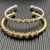 David Yurman Gold 4mm Rotating Curved Dome Bracelet, Fits Wrist Sizes 16–20cm