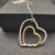 David Yurman 38mm Gold and Silver Double Heart Necklace