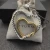 David Yurman 38mm Gold and Silver Double Heart Necklace