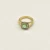 David Yurman Gold Square Green Diamond Ring