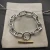 David Yurman Cable Twist Gold and Silver Rotating Clasp Bracelet, Length 21cm